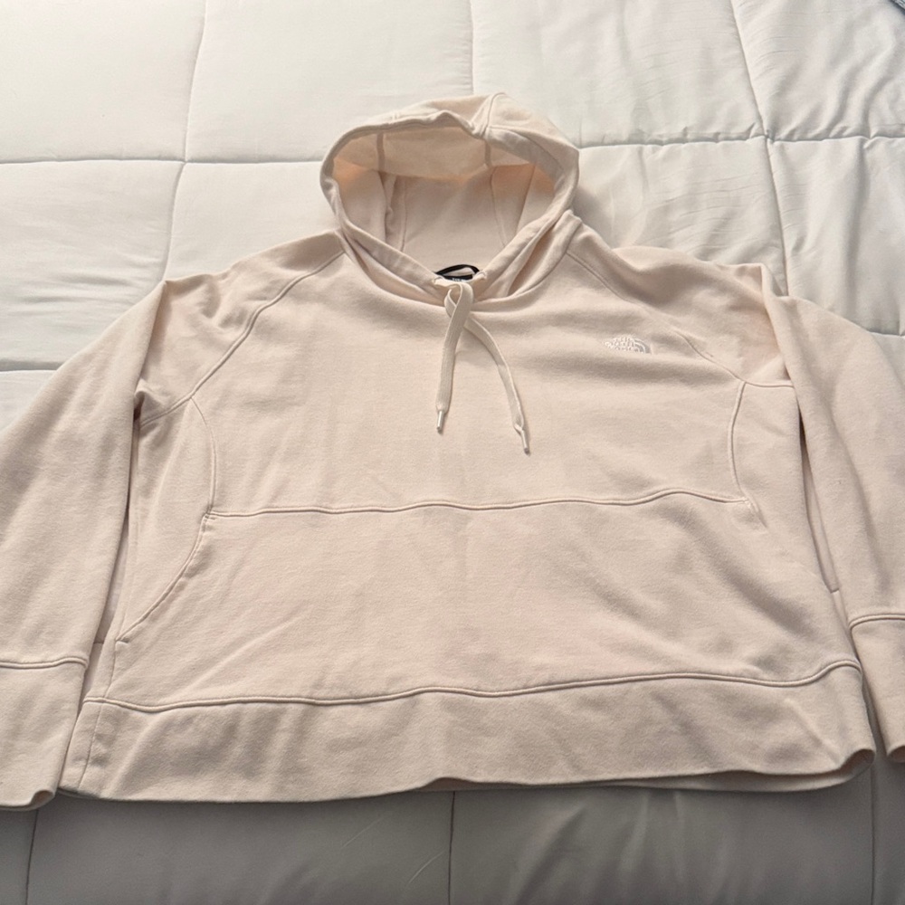 The northface cream hoodie